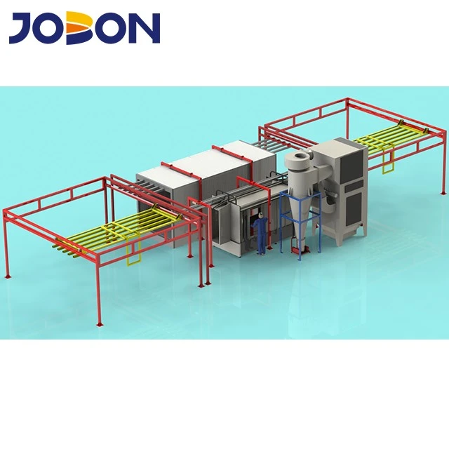 Manual Automatic Spraying Traverse Powder Coating Line
